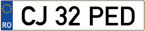 Trailer License Plate